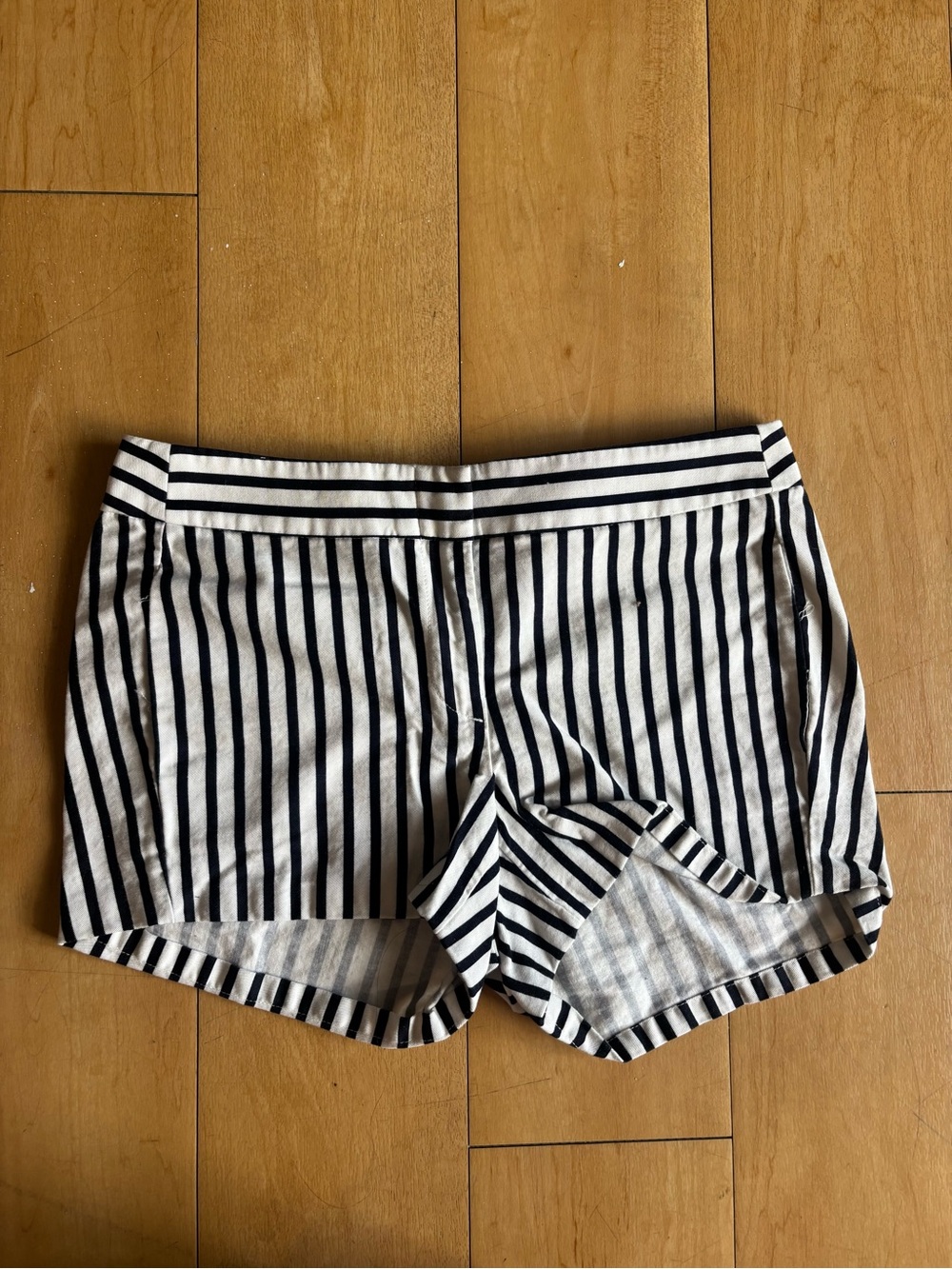 J. Crew Navy and White Striped Shorts size 4